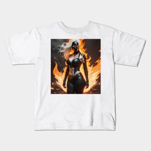 Fire girl Kids T-Shirt